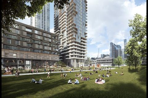 Millharbour Village by Studio Egret West and Hawkins Brown